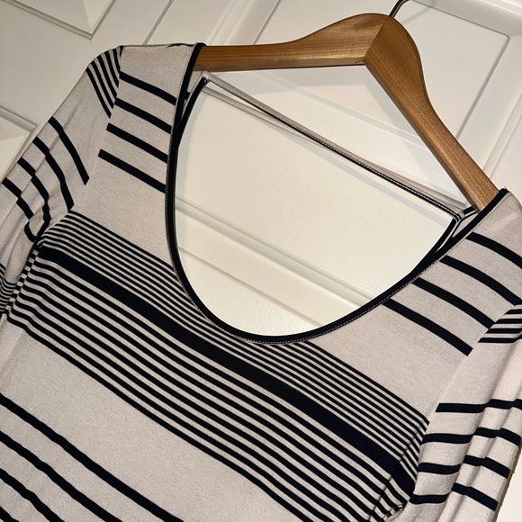 Jealous Tomato 3/4 length sleeve, blue and white horizontal stripe - Picture 5 of 6